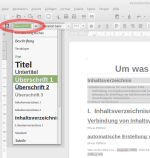 Formatvorlagen-Dropdownmenü in LibreOffice 4.2
