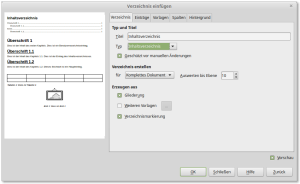 Verzeichnisse-Dialog in LibreOffice 4.2
