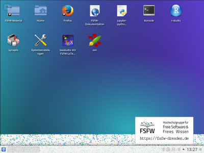Uni-Stick mit KDE-Desktop